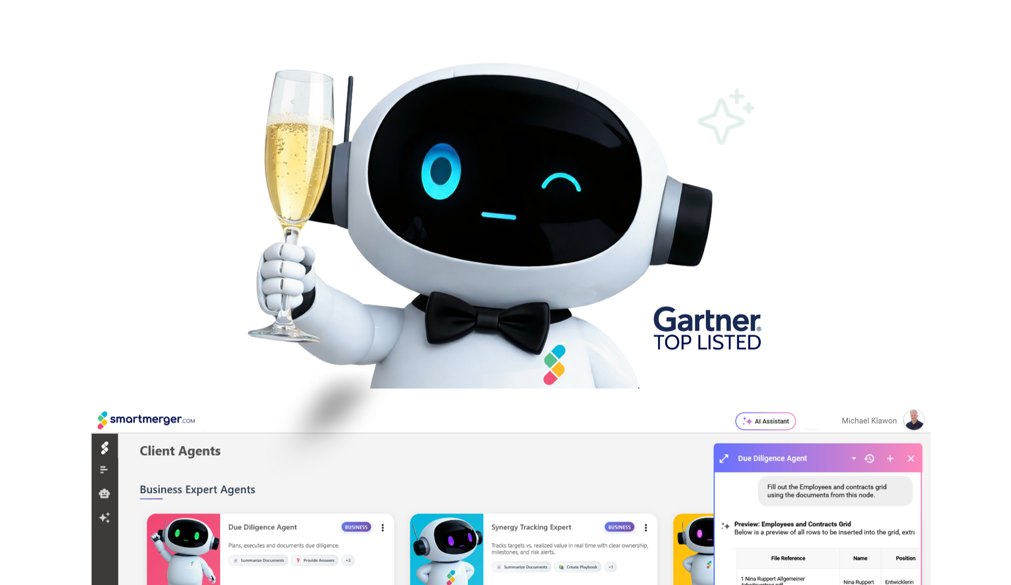 smartmerger.com agentic AI M&A platform